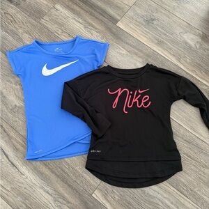 Nike Kids' Blue and Black Short Sleeve Tees